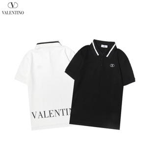 Vltn เสื้อโปโลลําลอง คอปก สําหรับผู้ชาย และผู้หญิง