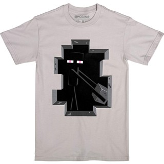 เสื้อยืดแขนสั้นลําลอง คอกลม พิมพ์ลาย Jinx Minecraft Enderman Inside Series ขนาดใหญ่ คุณภาพสูง สไตล์สตรีท สําหรับผู้ชาย