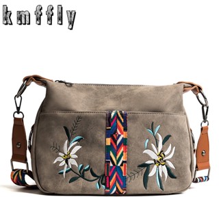 Embroidery Scurb leather Handbags High Quality Female Hobos Single Shoulder Bags Vintage Solid Ladies Female Bag Totes B