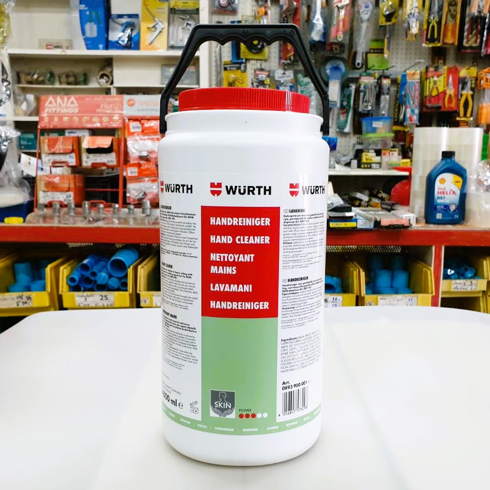 WURTH ครีมล้างมือ สำหรับล้างคราบน้ำมันติดมือ ล้างคราบน้ำมัน ขจัดสิ่งสกปรก Hand Cleaner ขนาด 4000 ml 