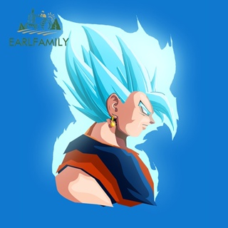 Earlfamily สติกเกอร์ กันน้ํา ลายการ์ตูนอนิเมะ Goku Dragon สําหรับติดตกแต่งกระจกรถยนต์ รถจักรยานยนต์ 13 ซม. X 8.7 ซม.