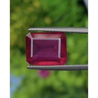 พลอย ทับทิม Ruby sapphire 7.00 กะรัต (Cts.) พลอยแท้ อัญมณีมงคลประจําวันเกิด เครื่องประดับพลอย