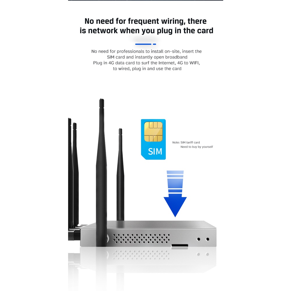 AWiflyer 4G LTE WiFi Router EC25-E Modem Gigabit Ethernet Dual Bands 4 5dBi Antennas PCIE Industrial Wireless Device for #8
