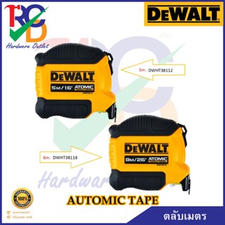 DEWALT ตลับเมตร Atomic  DWHT38112-30 Size.5m/16 , DWHT38118-30 Size.8m/26