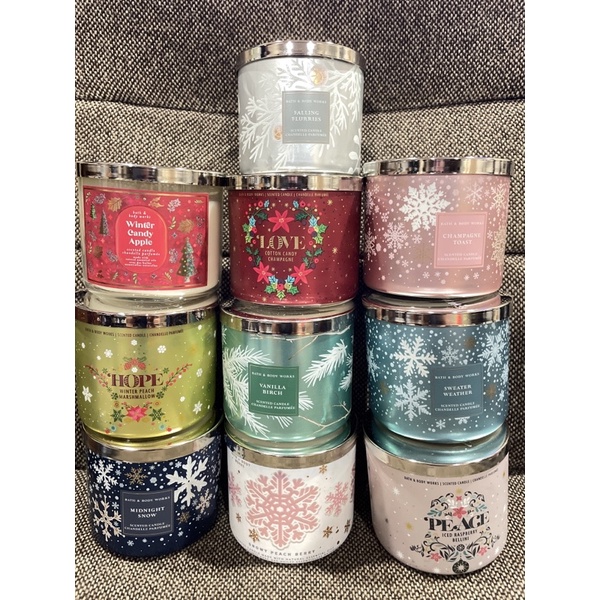 เทียนหอม Bath And Body Works 3 Wick 411กรัม Bath&Body Work White Barn