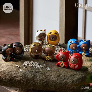 ❣️พร้อมส่ง…แบบสุ่ม❣️URDU • LINE FRIENDS Meets URDU Fukuheya Good Luck Brown Series