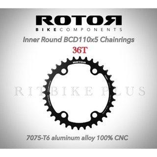 ใบจาน ROTOR noQ  36 39 BCD110 5 รู   สีดำ