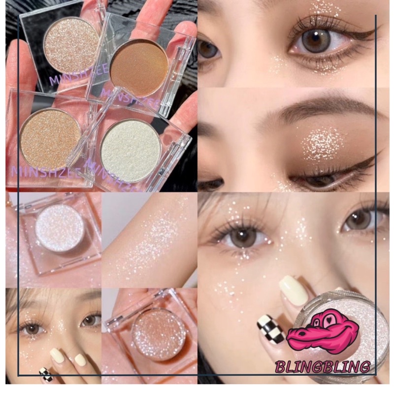 [สินค้าพร้อมส่งจากไทย จัดส่งเร็ว] อายแชโดว์กลิตเตอร์ เนื้อชิมเมอร์ ทาตา ทาตัว ผสมกริตเตอร์ BlingBlingขั้นสุด
