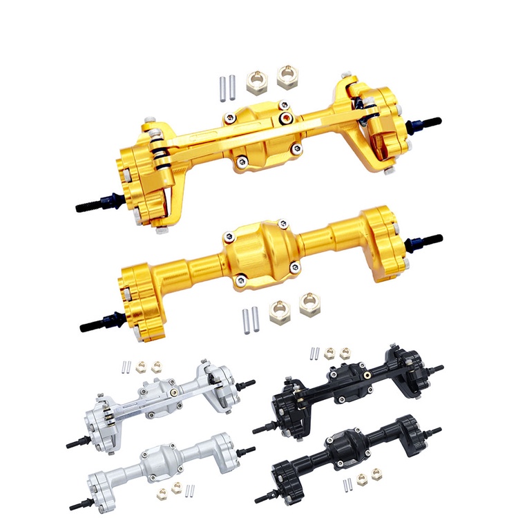 อลูมิเนียมอัลลอยด์เพลาพอร์ทัลด้านหน้าและด้านหลังครบชุดสําหรับ 1/24 FMS FCX24 Xiaoqi POWER WAGON RC C