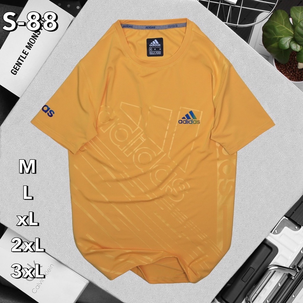 เสื้อผ้าผู้ชาย เสื้อยืดแขนสั้น คอกลม ผ้ากีฬา ใส่ออกกำลังกาย ใส่วิ่ง ใส่อยู่บ้าน ของมีพร้อมส่ง - รูปที่ 3