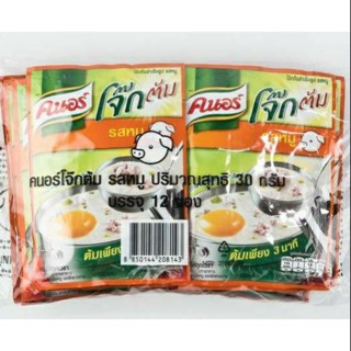 โจ๊กต้ม รสหมู คนอร์ ขนาด30กรัม×12ซอง