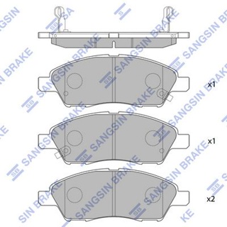 ผ้าดิสเบรคหน้า NISSAN ALMERA N17 2010- MARCH K13 2010- TIIDA LATIO C11 2006- LIVINA 2007-2013 CUBE Z12 2008- HI-Q