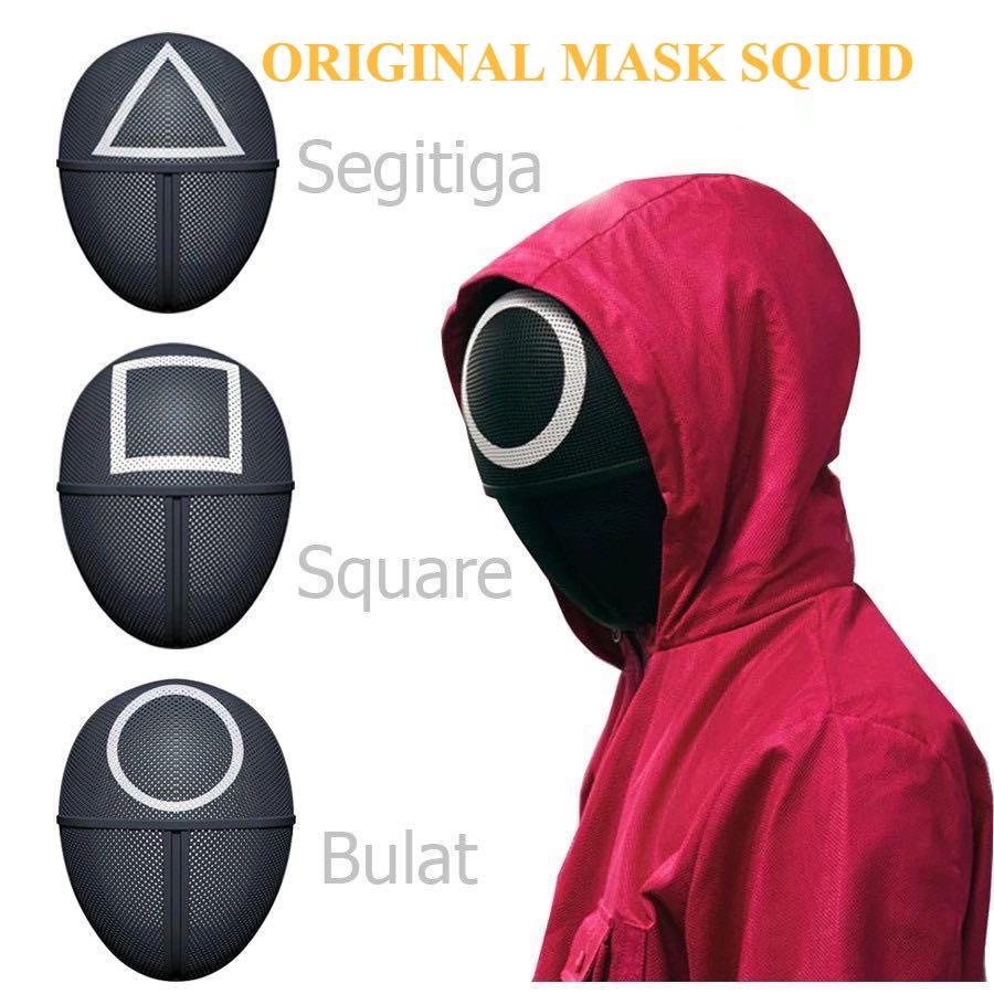 Squid Game Mask SQUID GAME Mask 3 square triangle circle Motif sni – ของเล่นสําหรับเด็กชายและเด็กหญิ