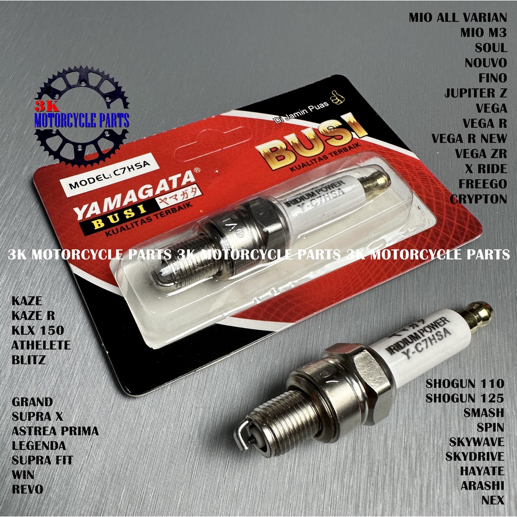 Iridium POWER C7HSA MIO MIO M3 MIO J JUPITER Z VEGA ZR VEGA RX RIDE FREEGO ASTREA GRAND LEGEND SUPRA