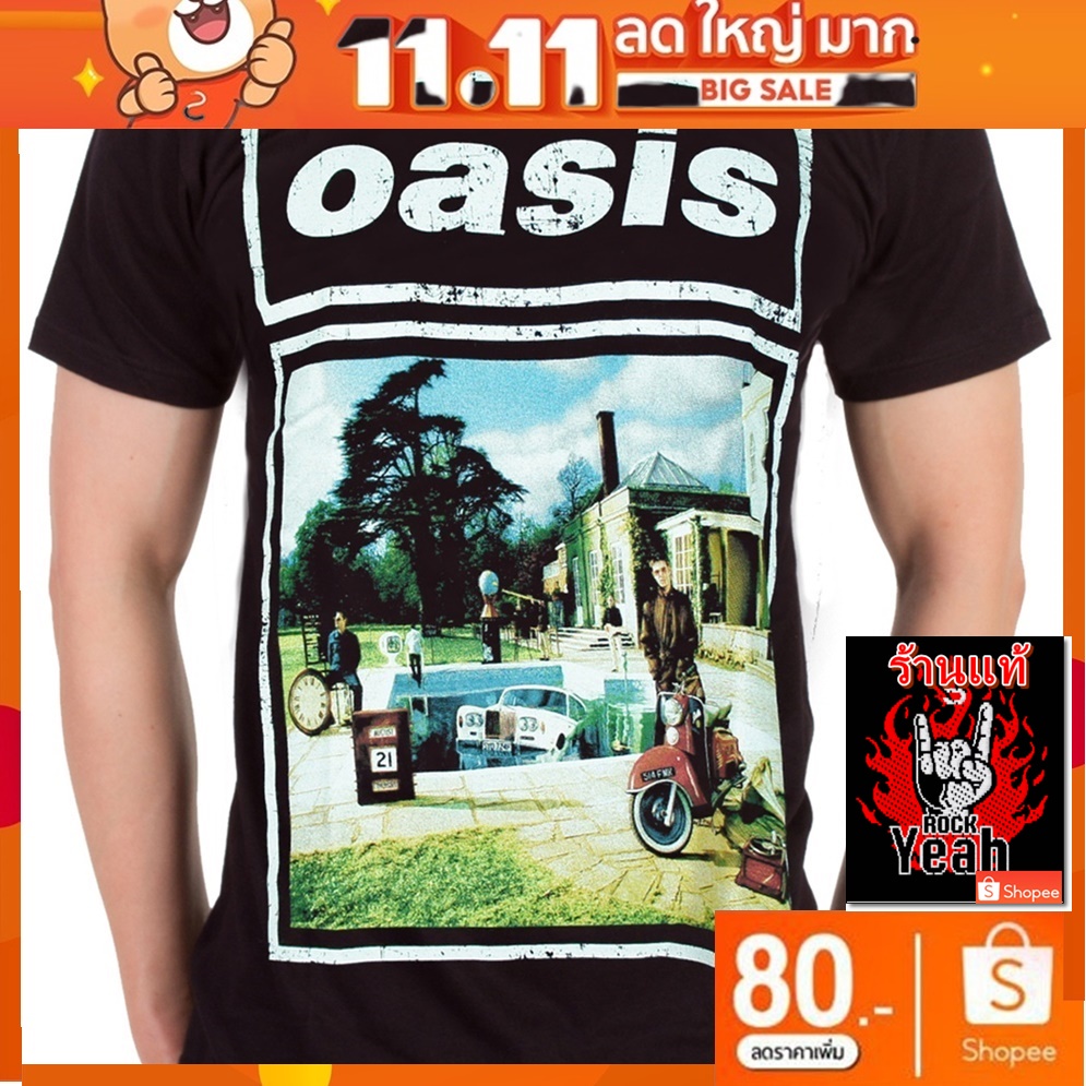 เสื้อวง Oasis งานใส่สบาย Rock วินเทจ โอเอซิส RCM1491