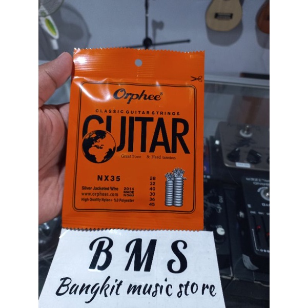 CLASSIC GUITAR STRINGS ORPHEE NX 35 ORPHEE NX 35 C ต้นฉบับไนลอน GUITAR STRINGS