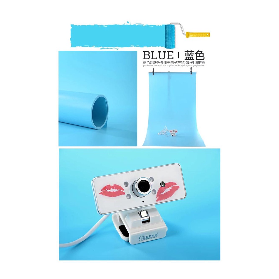 PVC photo studio backdrop 100 x 200cm available in 7 colors ฉากถ่ายภาพ PVC ขนาด 100 x 200 เซนติเมตร มี 7 สีเลือกสีได้
