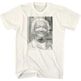 Fred Sanford Portrait T-Shirt เสื้อยืดสีพื้น เสื้อสีขาว เสื้อยืดผู้ชาย