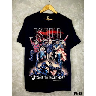 Killerเสื้อยืดสีดำสกรีนลายPG45