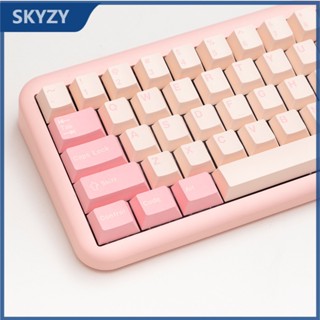 173 Keys Circus Keycaps Cherry Profile girly pink ABS Double Shot ปุ่มกดคีย์บอร์ดแบบกลไก Keycap