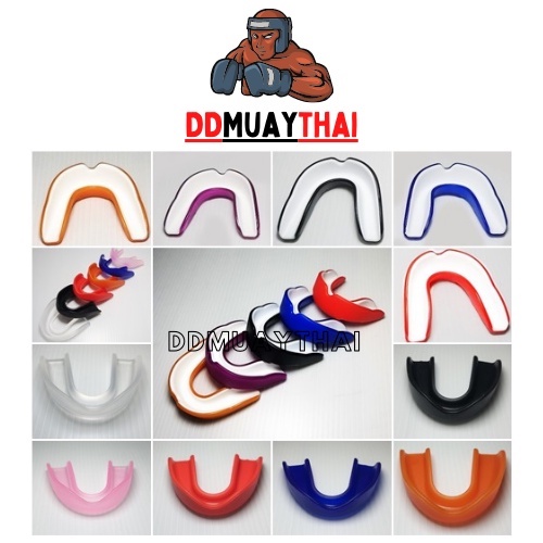 ฟันยาง นักมวย ฟันยางซิลิโคน ฟันยางกีฬา Mouth Guard รวมสี พร้อมกล่อง