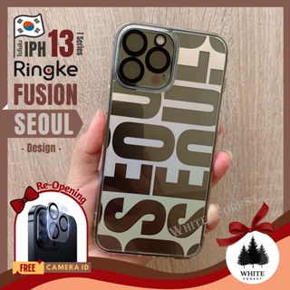 🇹🇭แท้พร้อมส่ง| เคสใส เคสกันกระแทก Ringke Fusion Design 01. Seoul iPH 13 Pro Max / 13 Series / 12 Series | เคสสำหรับไอโฟน