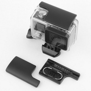 คลิปล็อคหัวเข็มขัดพลาสติกกันน้ําสําหรับกล้อง Gopro Hero 3+ 4 สีดําสีเงิน