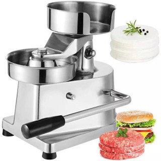 เครื่องทำแฮมเบอร์เกอร์ กดเนื้อ กว้าง10cm. Manual hamburger meat pie making machine for sale meat patty machine