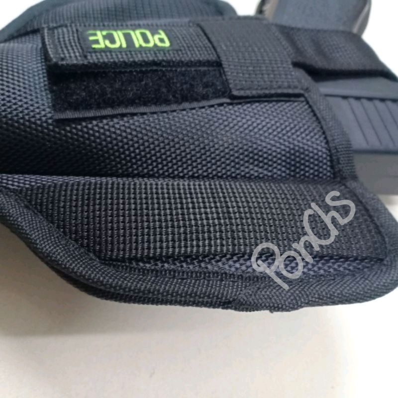 ซองปืนพกนอก ซองพกนอก ซ้าย-ขวา สีดำ ร้อยเข็มขัด ซับนุ่ม ใส่ได้หลายรุ่น อาทิ 9-11, glock19, glock17 - รูปที่ 4