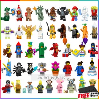 Racer Minifigures Dragon Cactus Girl Man Spiderman Lich King พิซซ่าโจ๊กเกอร์ Rocket Boy บล็อกตัวต่อขนาดเล็ก