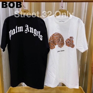 ■✉❍BOB เสื้อยืดแขนสั้น Palm angels leopard หมีลายเสือ unisex tshirt SMLXL2XL3XL unisex #polo