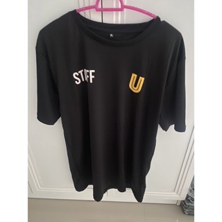 เสื้อคอกลม  U  Staff สีดำ XL