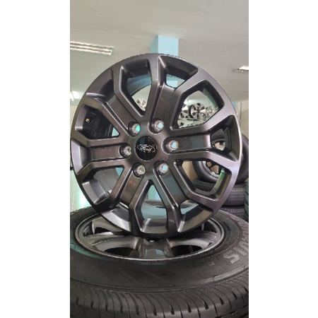 ล้อแม็ก ford ranger ขอบ 18 สีเทากัล ล้อแม็กแท้ถอดสภาพสวยสีเดิมจากโรงงาน [ราคาวงละ 2,950.-]