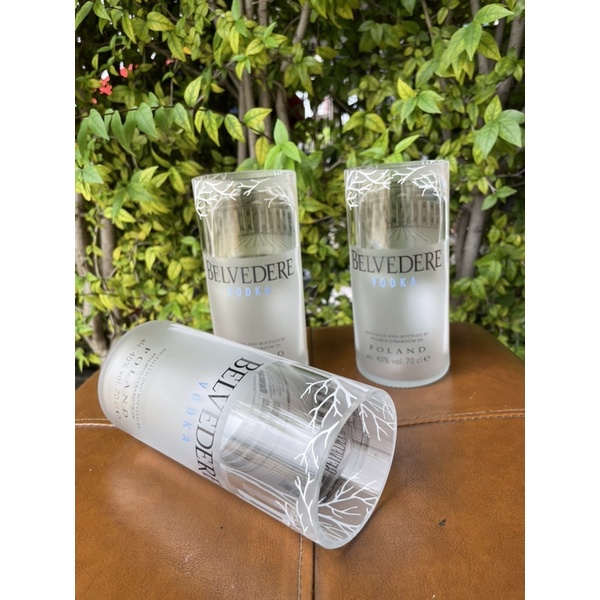 แก้วBELVEDERE ตัดจากขวด BELVEDERE VODKA  งาน DIY