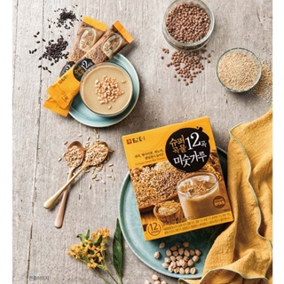 [12T] 12 Super Grains Mixed Powder เครื่องดื่ม ธัญพืช รวม 12ชนิด เกาหลี Korea damtuh ดัมเทอ อร่อย แคลลอรี่ต่ำ มีประโยชน์