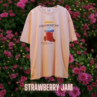 เสื้อยืด Strawberry Jam งานเกาหลี ผ้า cotton 100%