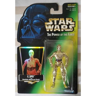 Star wars The power of the force Green Card C-3PO 3.75" (hologram)