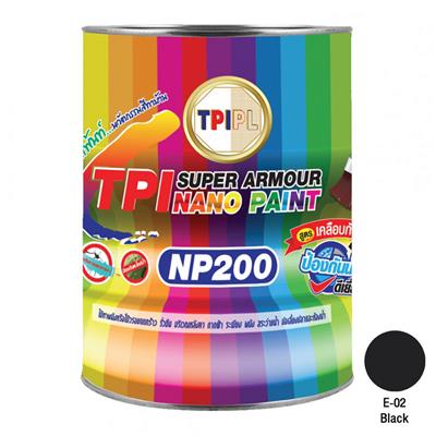 สีรองพื้น สูตรกันซึม TPI รุ่น NP200 ขนาด 1 แกลลอน สีดำ E02
