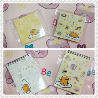 Gudetama 🍳 :  Mini Note Pad and Mini Note book สมุดฉีก และสมุดสันห่วง ไข่ขี้เกียจ กุเดทามะ สุดน่ารัก 🇯🇵