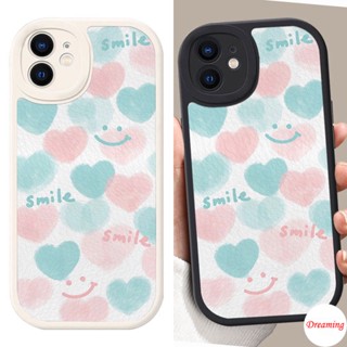 สำหรับ Samsung Galaxy S22 S21 S20 Plus Ultra FE A11 M11 A12 M12 M23 M31 M32 4G 5G รูปไข่ Big Eye เคสโทรศัพท์ Motif Love Smile Face