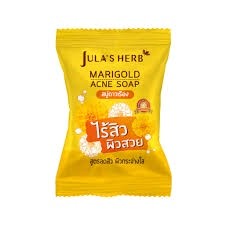 Jula’s Herb Marigold Acne Soap  จุฬาเฮิร์บ  แมริโกลด์ แอคเน่ โซฟ
