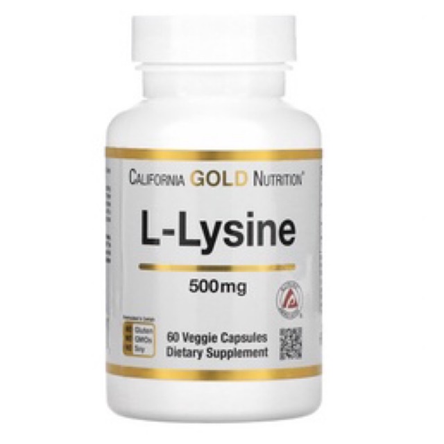 L-lysine 500mg 60เม็ด สร้างภูมิคุ้มกัน ต้านไวรัส