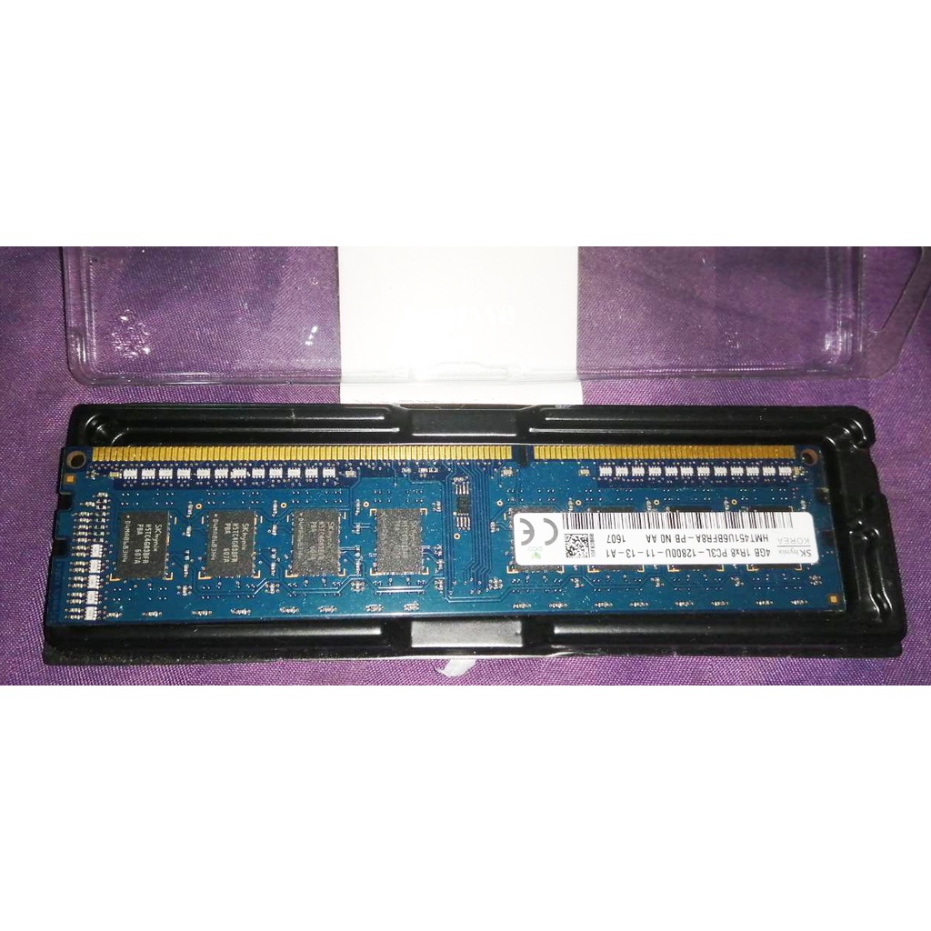 DDR3 4GB 1RX8 PC3L-12800U 1600Mhz 240พิน1.35V CL11 DIMM Ram