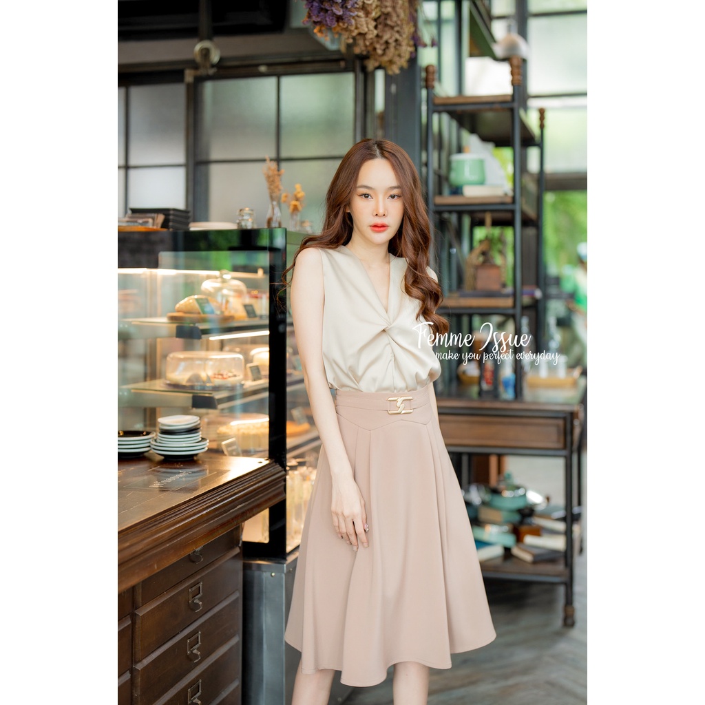 FEMME ISSUE กระโปรงทำงานพรีเมียม C0122 สินค้าขายดี รูปที่ 3