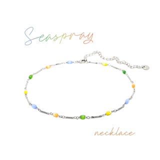 Fyne Fories Seaspray Necklace ♡ สร้อยคอหิน tourmaline โทนสี summer ♡ fynefories