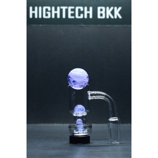 Set ลูกแก้วหมุน 3pc* Glass Ball with Terp Pill Carb Cap for Quartz Banger, Wax/Dab/Shatter DPGCC034