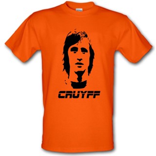 เสื้อยืดพิมพ์ลายJohan Cruyff ภาษาดัชคำตำนานฟุตบอล Retro ผ้าฝ้ายเสื้อยืด2019ผู้ชายแฟชั่น Classic เสื้อ Funny Casual เสื้อ