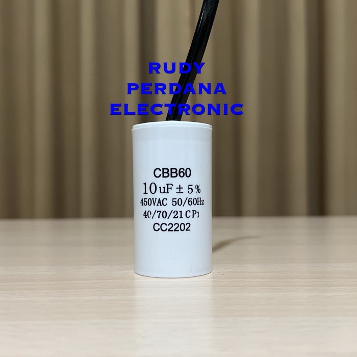 ปั๊มน้ําทรงกลม 10UF 450V 10 UF 450 VOLT CBB60 2