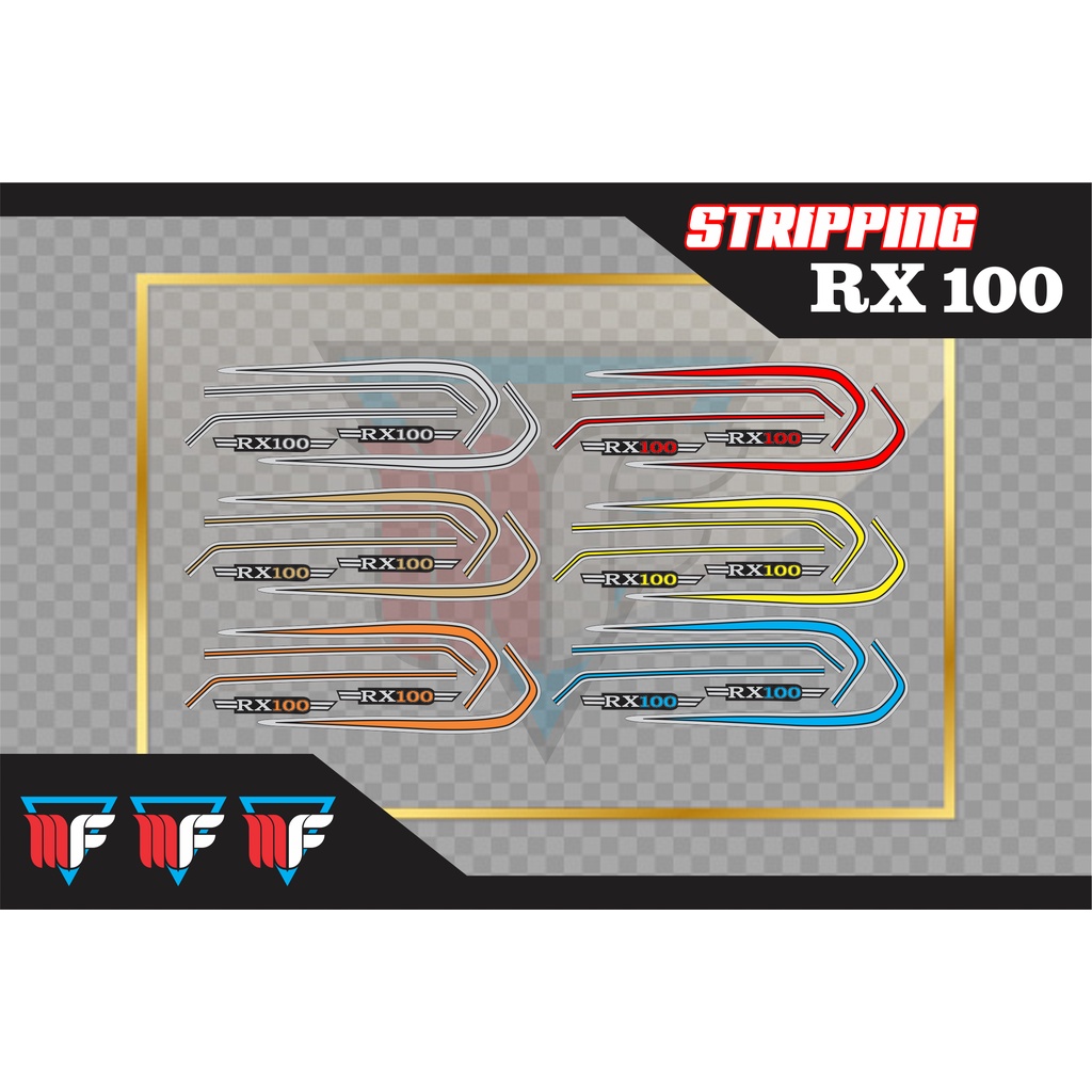 Yamaha RX100 Striping 78 79 สติ๊กเกอร์วาชั่น