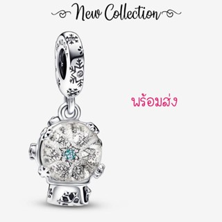 Pandora silver hanging charm สโนว์บอล